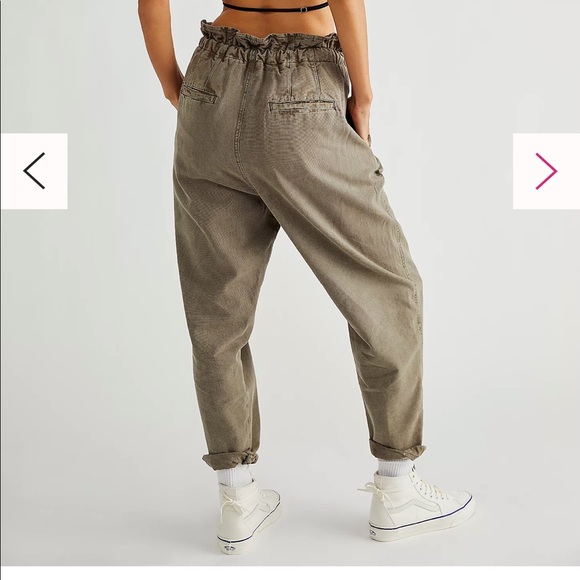 FREE PEOPLE margate trousers - olive - Picture 2 of 5